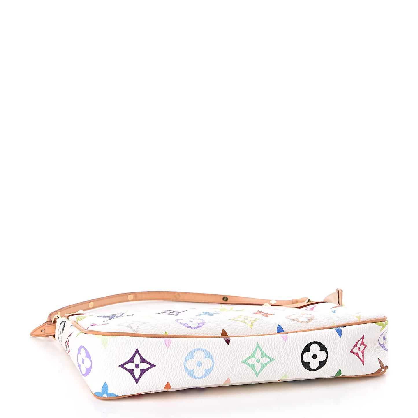 Monogram Multicolor Pochette Accessories White