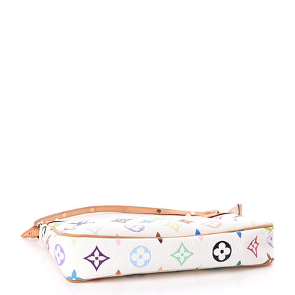 Louis Vuitton Monogram Multicolor Pochette Accessories White 3 of 9