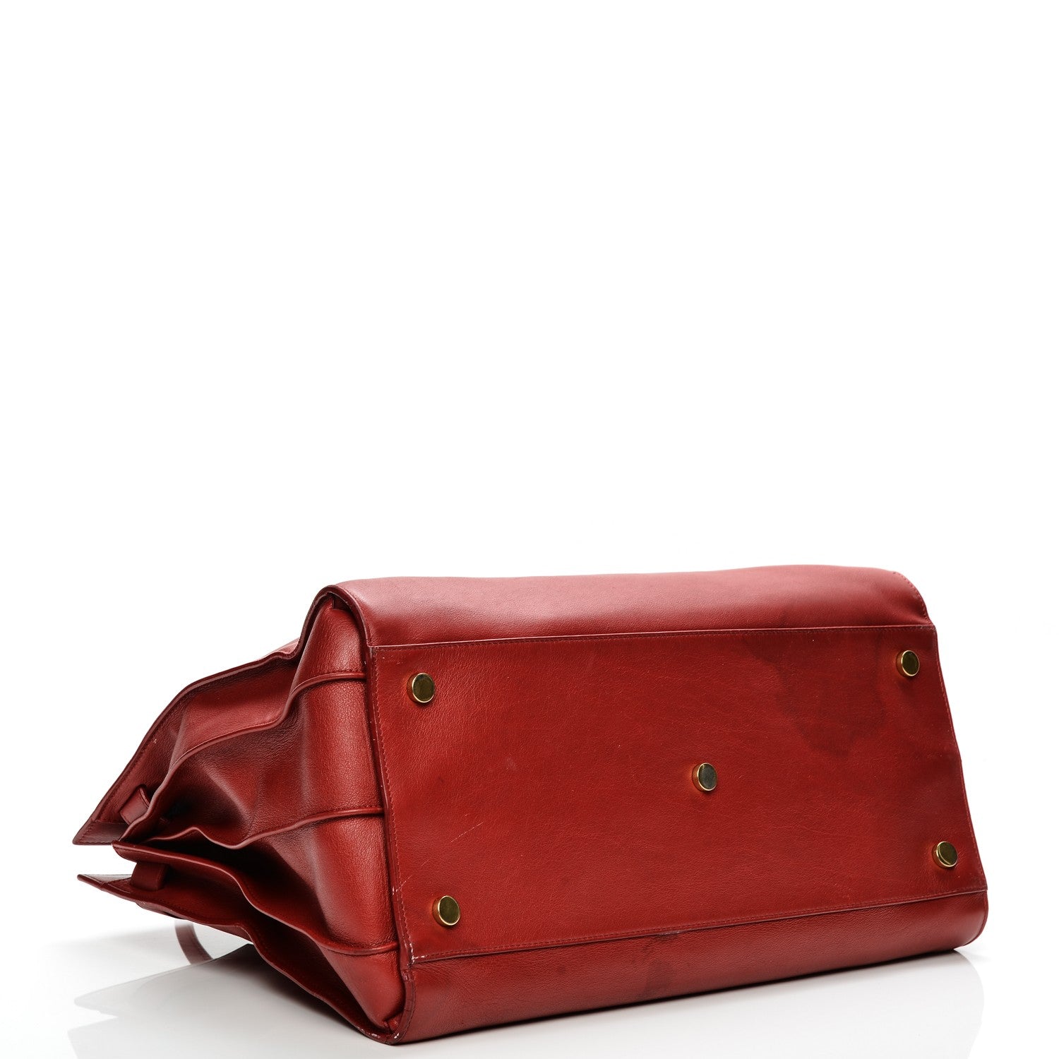 Saint Laurent Calfskin Large Sac de Jour Carryall Red 4 of 11