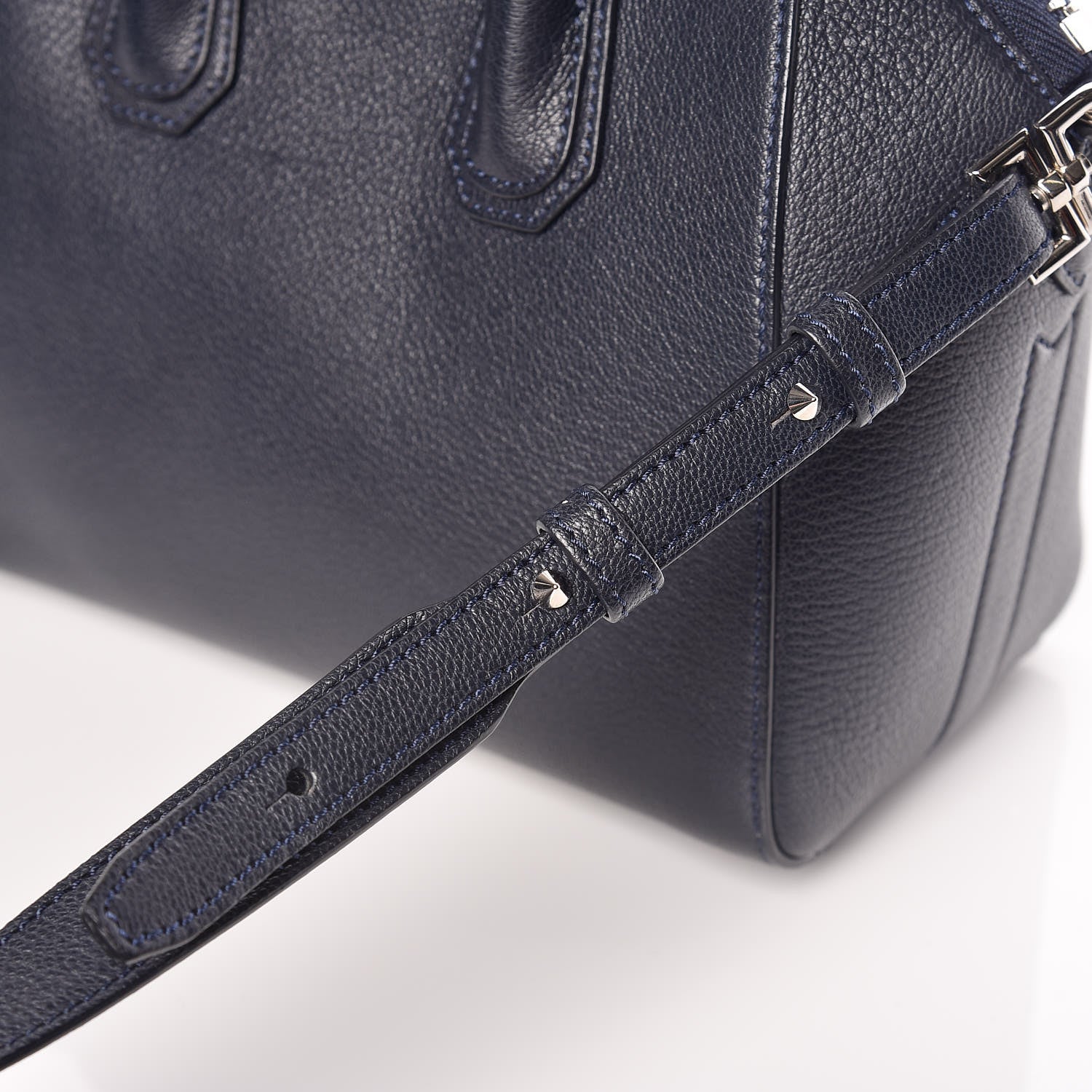 Givenchy Sugar Goatskin Mini Antigona Night Blue 11 of 11