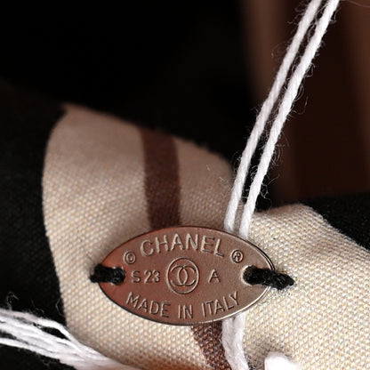 Chanel Canvas Reversible CC Bucket Hat S Black Multicolor 8 of 8
