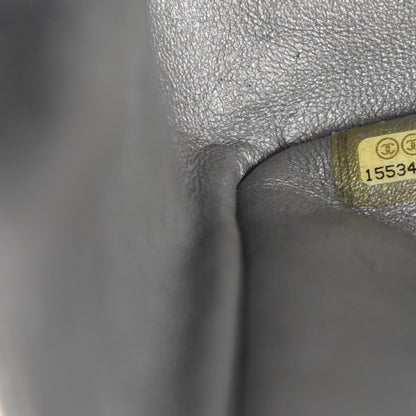 Chanel Metallic Aged Calfskin Quilted 2.55 Reissue 227 Flap Argent Fonce 16 of 23