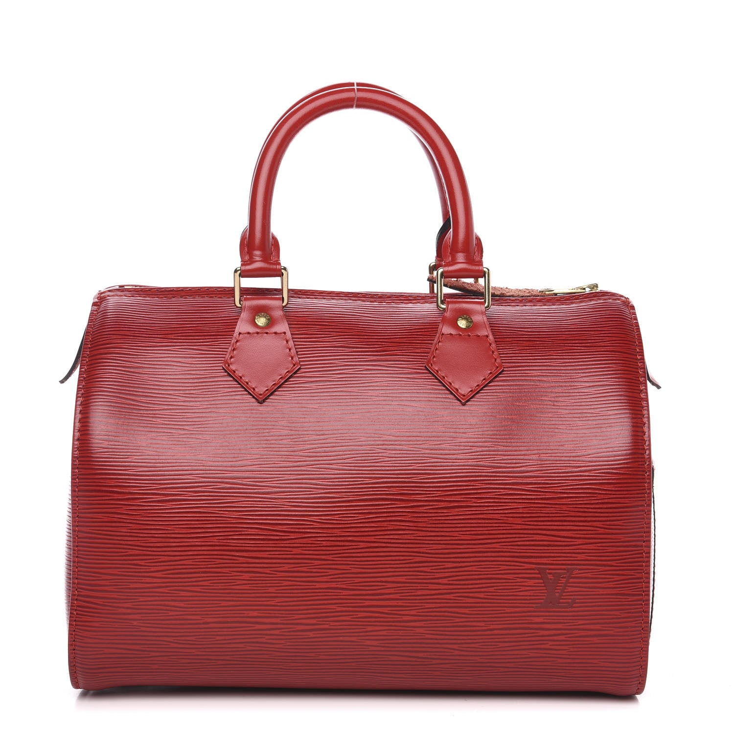 Louis Vuitton Epi Speedy 25 Castillan Red 1 of 14