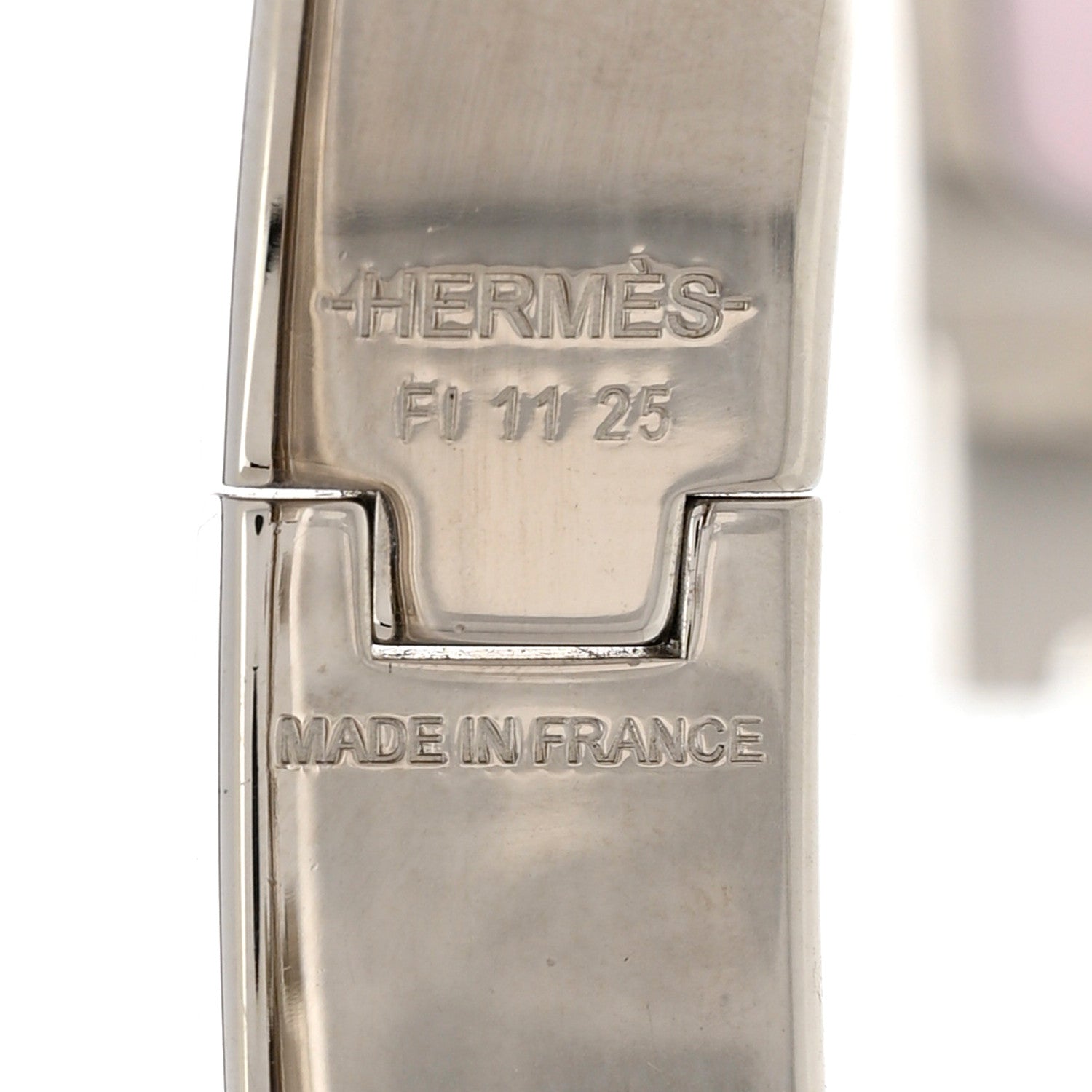 Hermes Enamel Narrow Clic Clac H Bracelet PM Sugar Pink 4 of 4
