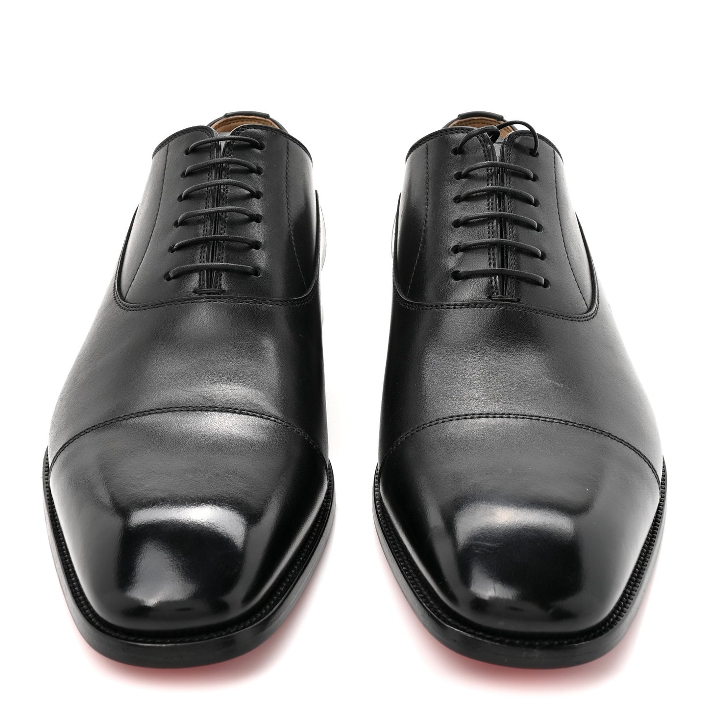 Calfskin Mens Greggroy Flat Derby Oxford 41.5 Black