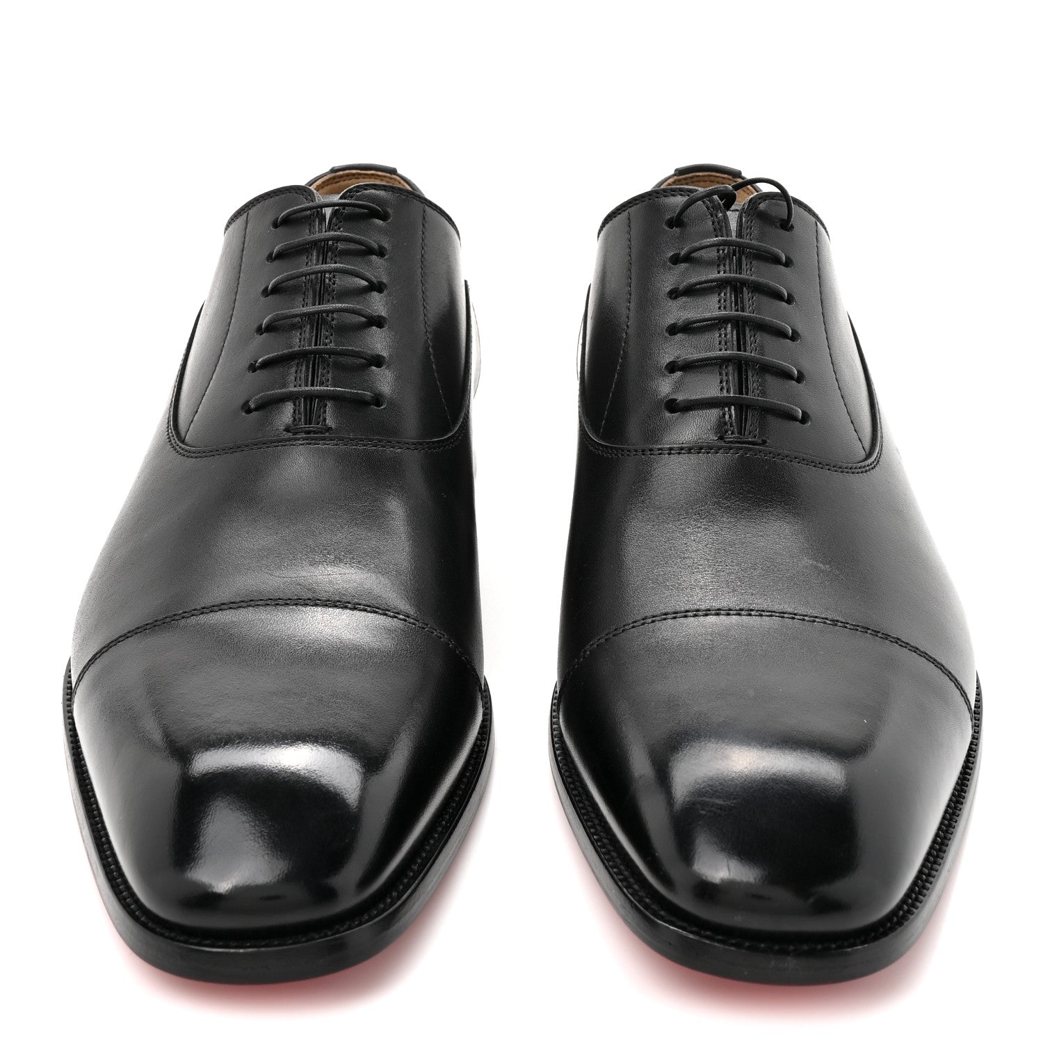 Christian Louboutin Calfskin Mens Greggroy Flat Derby Oxford 41.5 Black 3 of 9