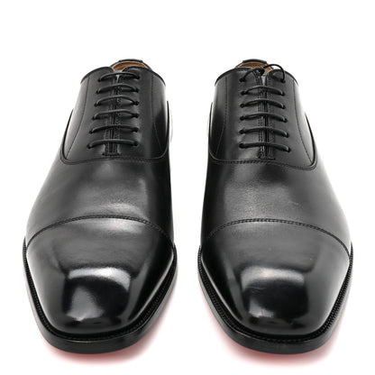 Christian Louboutin Calfskin Mens Greggroy Flat Derby Oxford 41.5 Black 3 of 9
