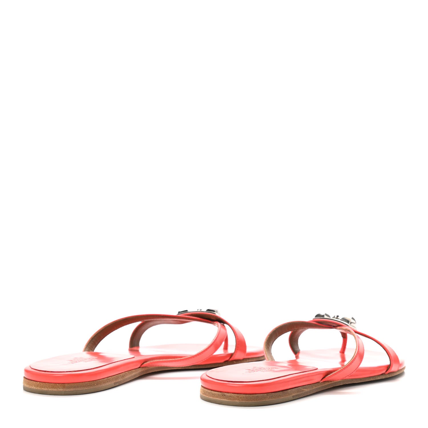 Hermes Nappa Calfskin Corfou Sandals 35.5 4 of 9