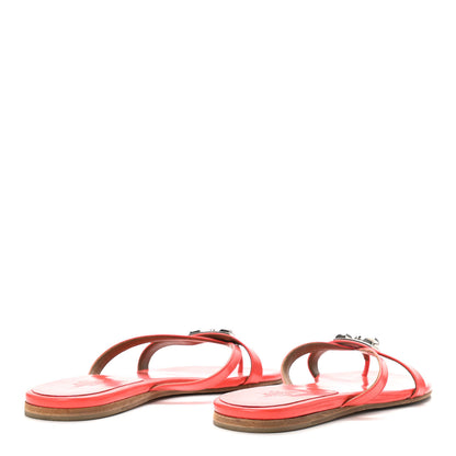 Hermes Nappa Calfskin Corfou Sandals 35.5 4 of 9
