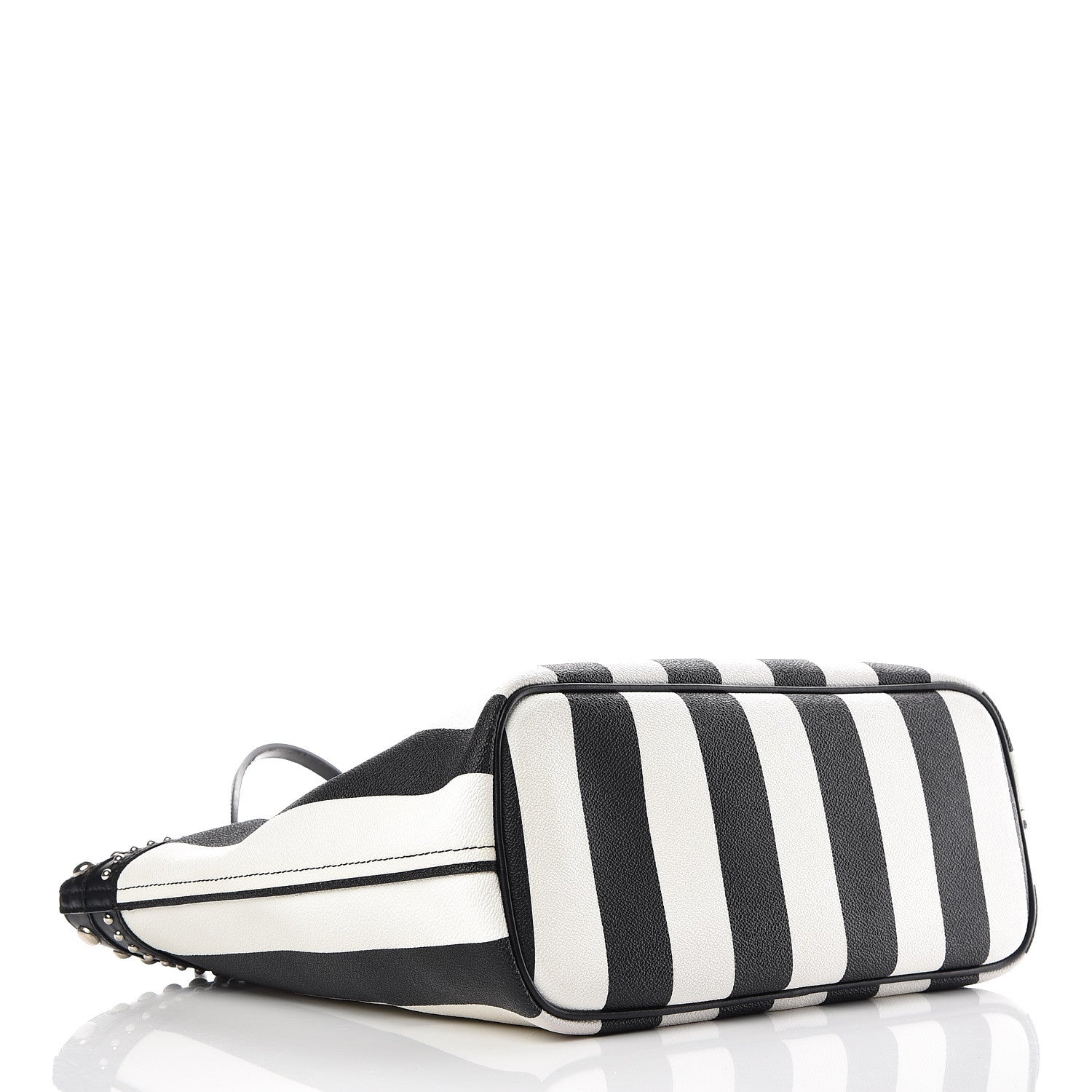 Givenchy Coated Canvas Striped Large Antigona Tote Black White 17 of 23
