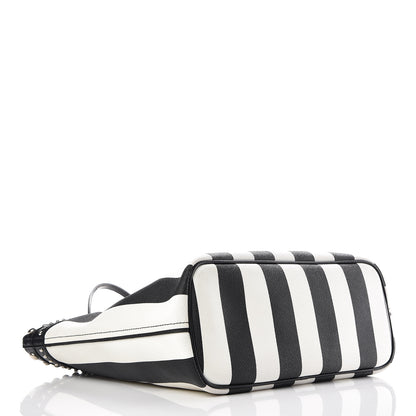 Givenchy Coated Canvas Striped Large Antigona Tote Black White 17 of 23