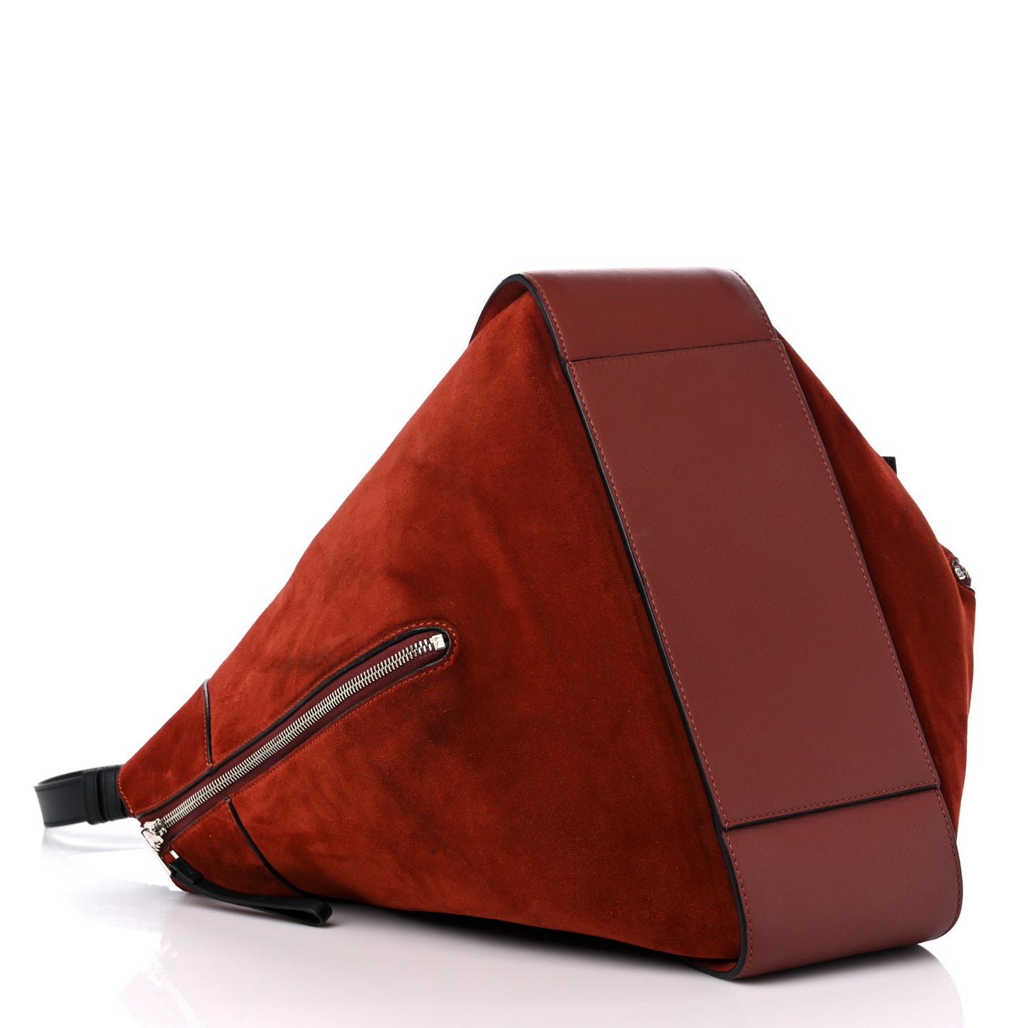 Calfskin Suede Hammock Shoulder Bag Red