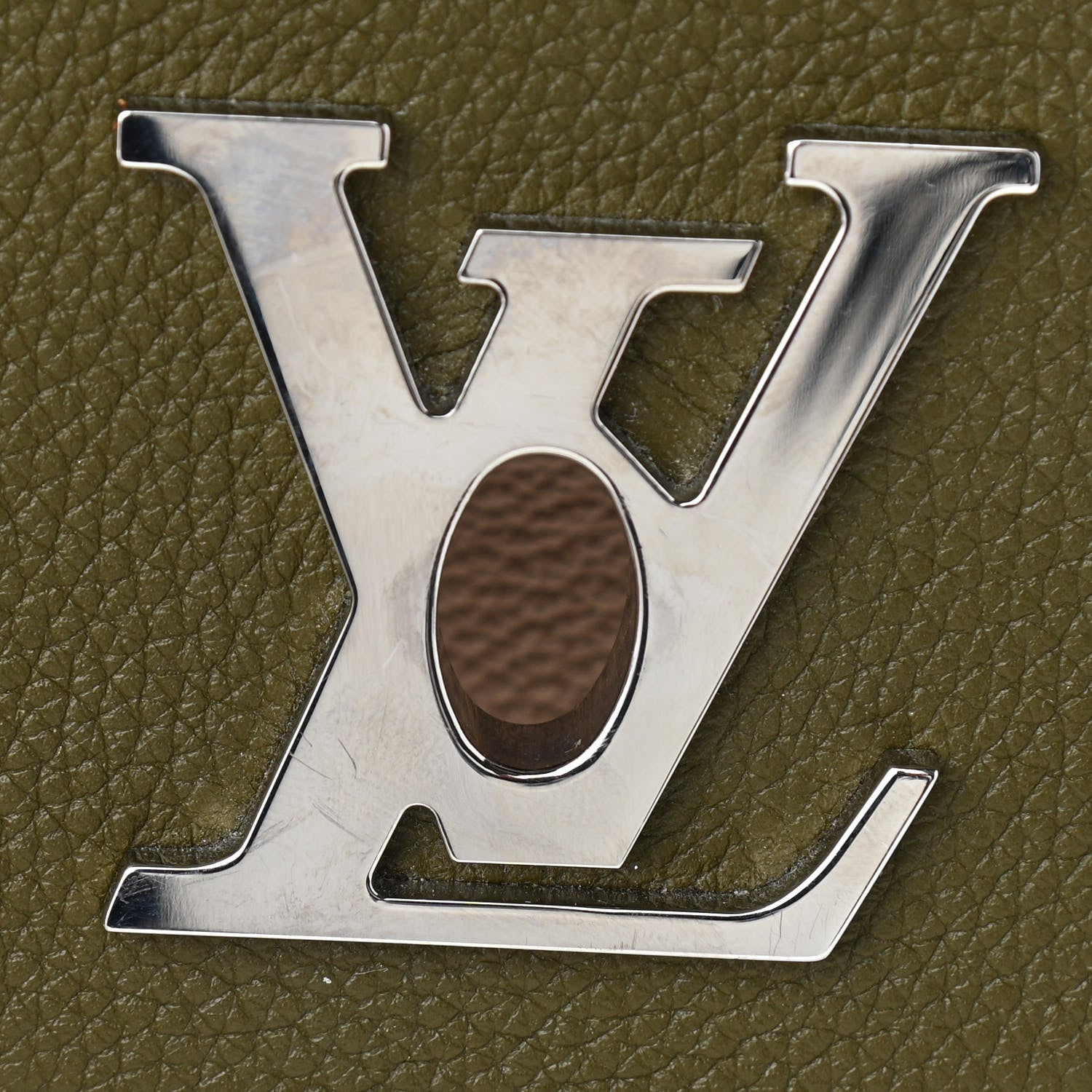Louis Vuitton Soft Calfskin My Lockme Top Handle Laurier Green Toffee Latte Beige Black 9 of 10