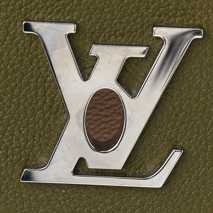 Louis Vuitton Soft Calfskin My Lockme Top Handle Laurier Green Toffee Latte Beige Black 9 of 10