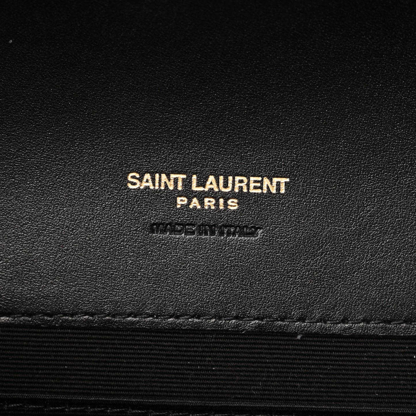Lambskin Patent Monogram Cassandre Clasp Flap Pouch Black