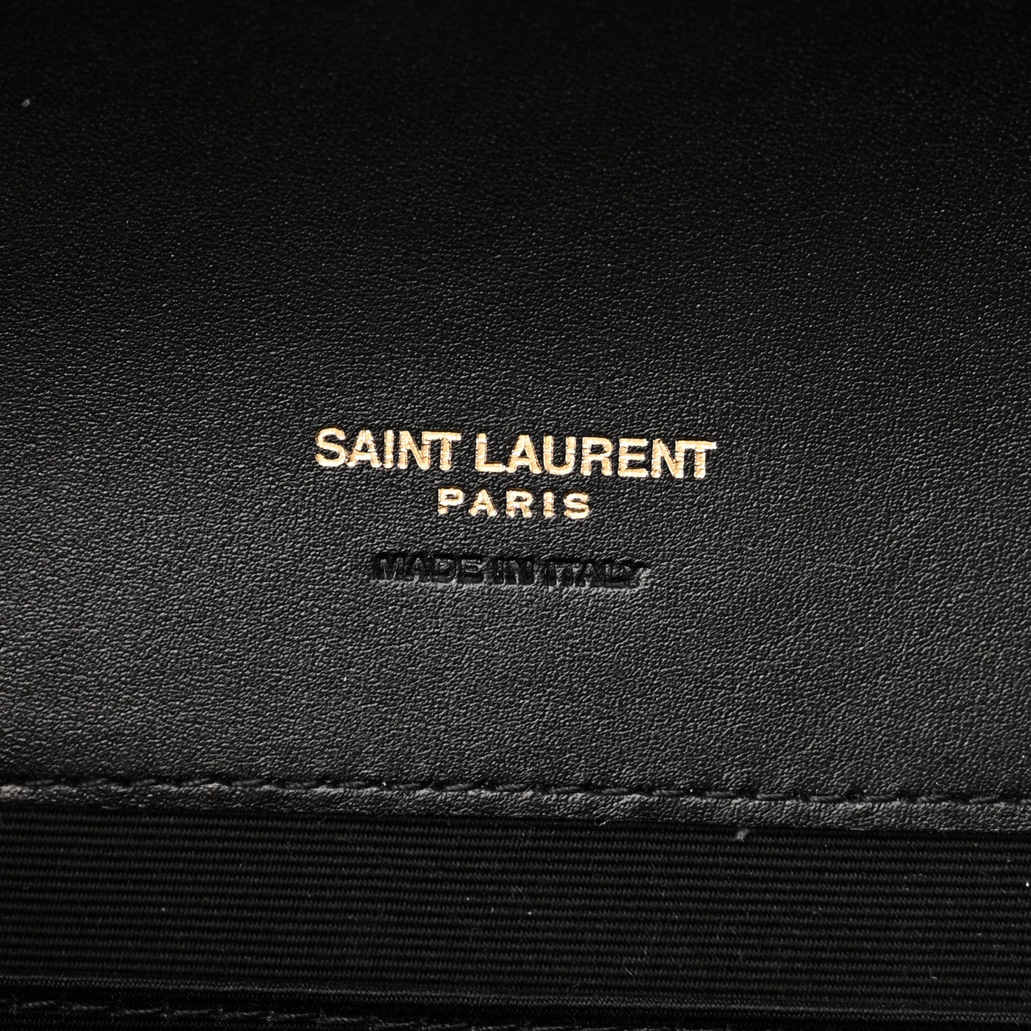 Saint Laurent Lambskin Patent Monogram Cassandre Clasp Flap Pouch Black 5 of 10