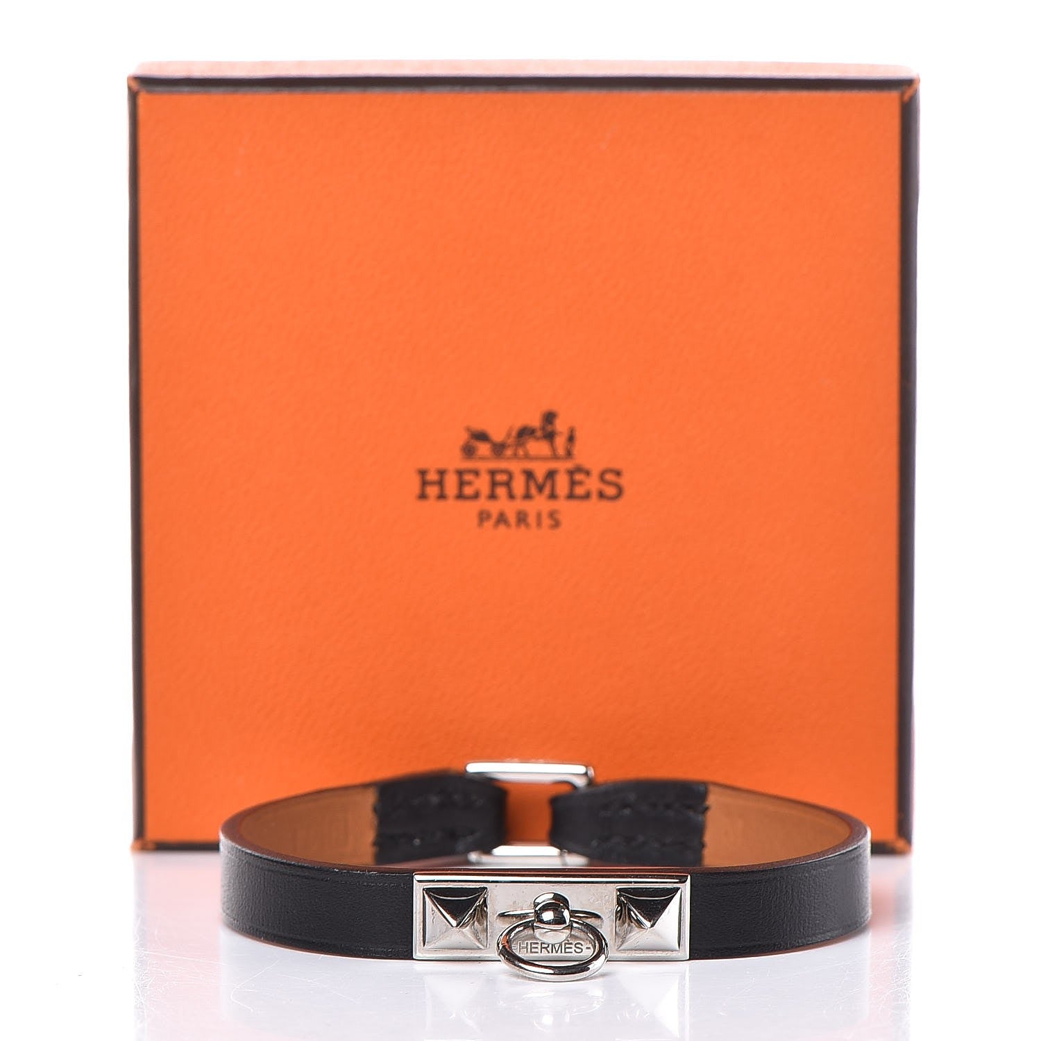 Hermes Swift Micro Rivale Bracelet M Black 5 of 5