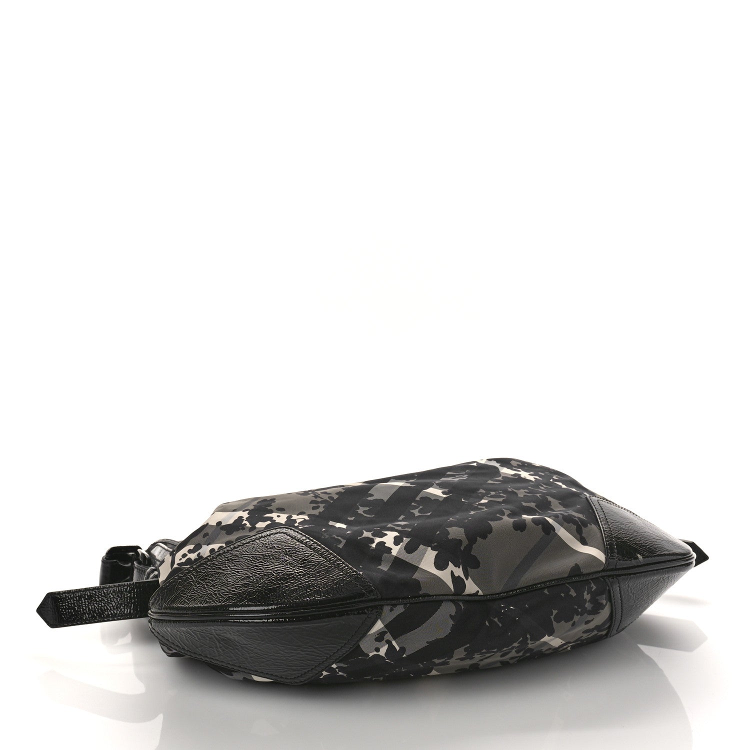 Burberry Nylon Beat Check Floral Florence Tote Black 4 of 9