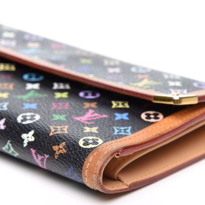 Louis Vuitton Monogram Multicolor Porte Tresor International Wallet Black 8 of 14