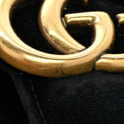 Gucci Velvet Matelasse Mini GG Marmont Shoulder Bag Black 11 of 12