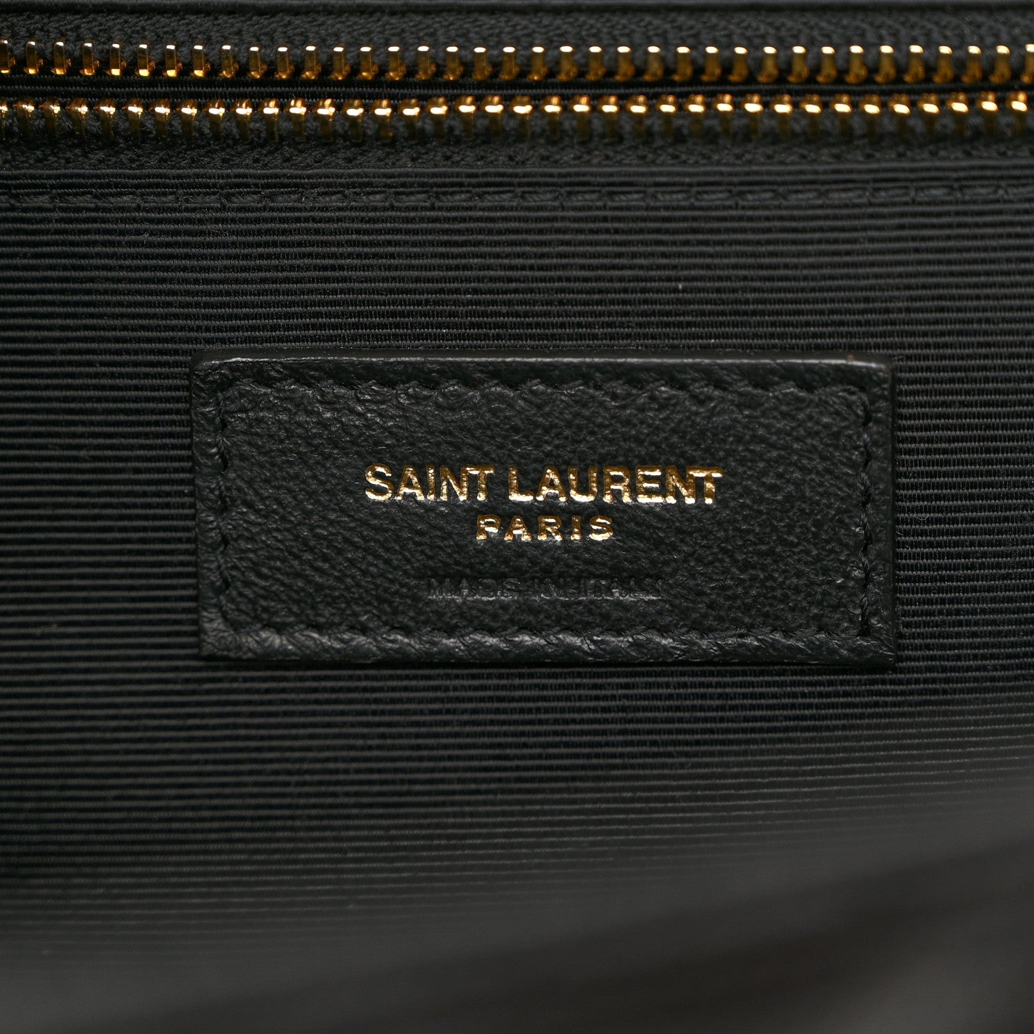 Saint Laurent Grain De Poudre Textured Mixed Matelasse Large Triquilt Monogram Satchel Black 6 of 10