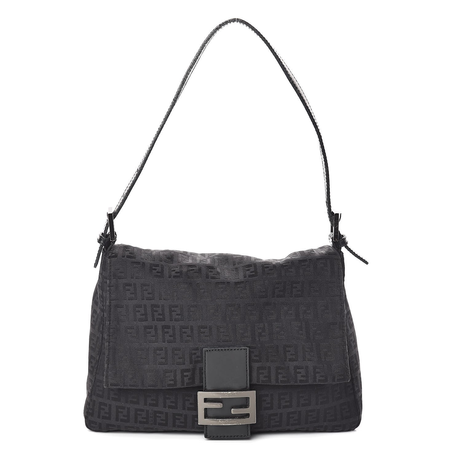 Fendi Zucchino Mama Baguette Black 1 of 15