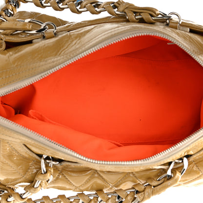 Chanel Patent Quilted Day Glo Flap Bag Beige 5 of 20