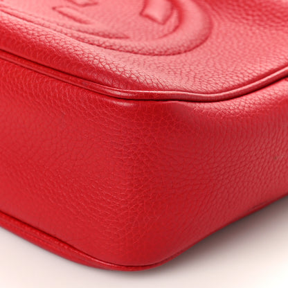 Gucci Pebbled Calfskin Small Soho Disco Bag Tabasco Red 8 of 10