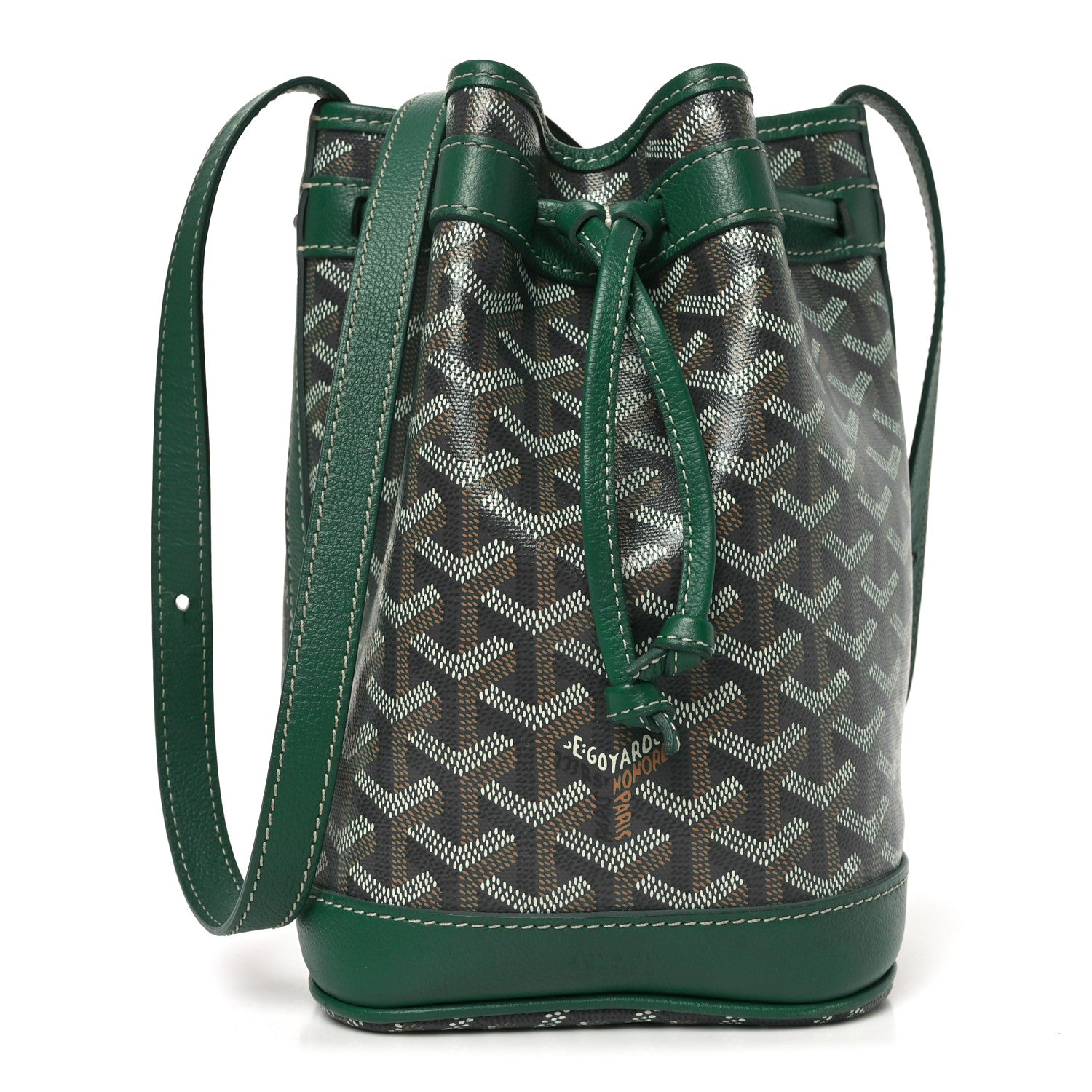Goyard Goyardine Petit Flot Bucket Bag PM Green 1 of 10