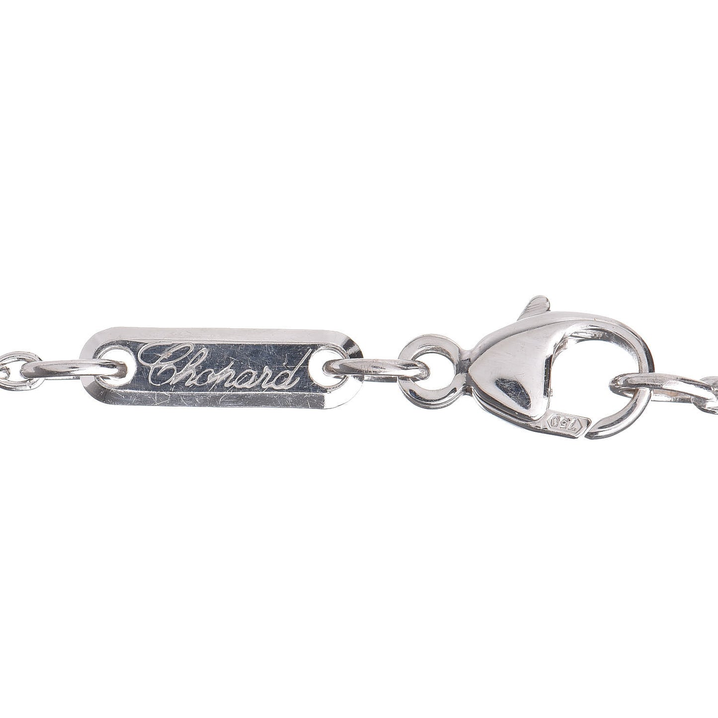 18K White Gold Diamond Heart Ball Pendant Necklace