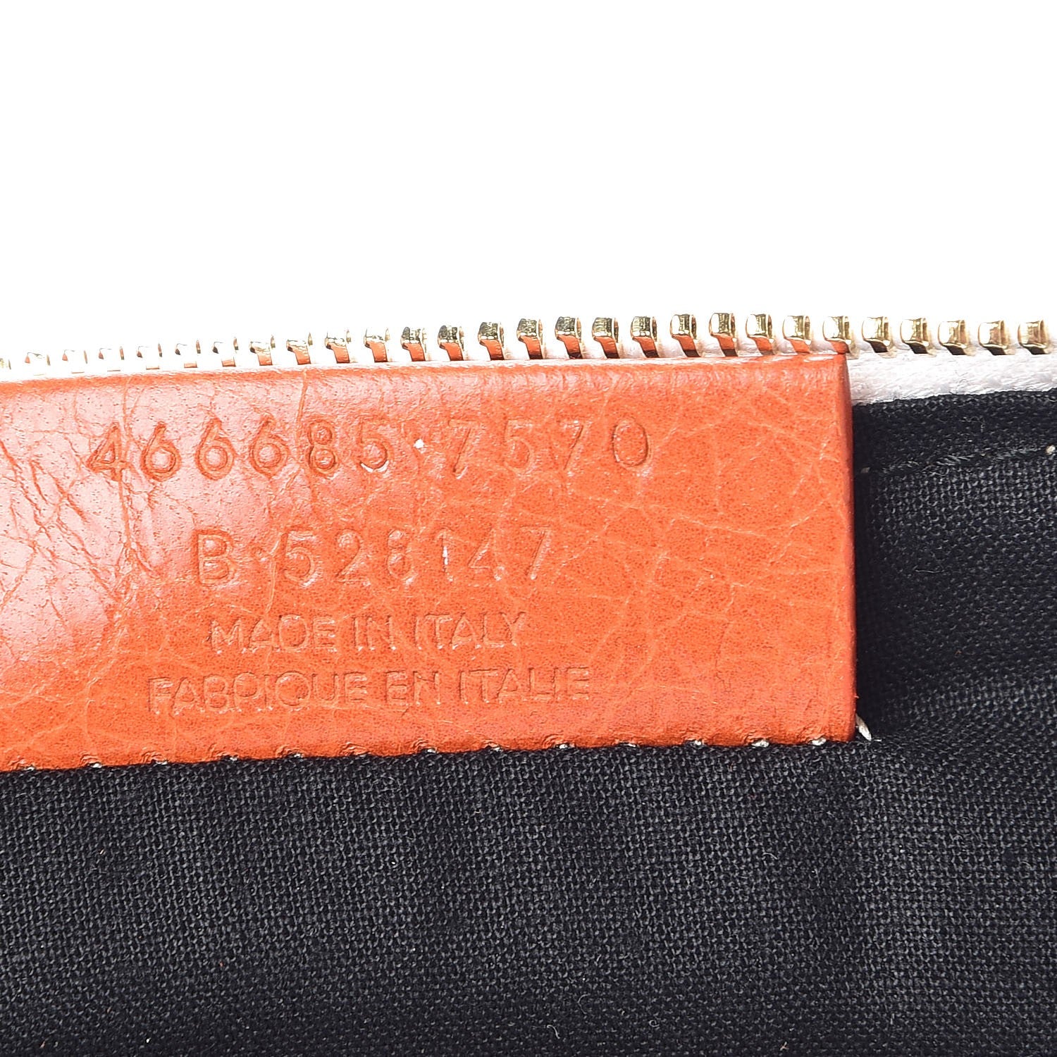 Balenciaga Agneau Floral Print Blanket Pouch Orange 7 of 9