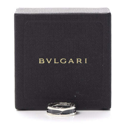 Bulgari Sterling Silver Ceramic Save The Children One-Band Ring 51 5.75 7 of 7