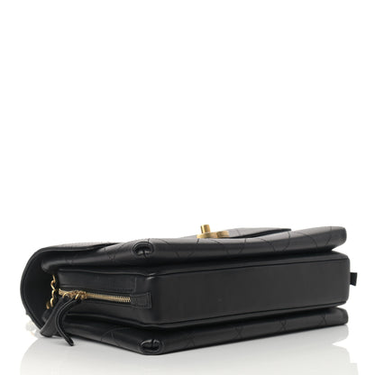 Chanel Lambskin Medium Sleek And Chic Flap Black 3 of 11