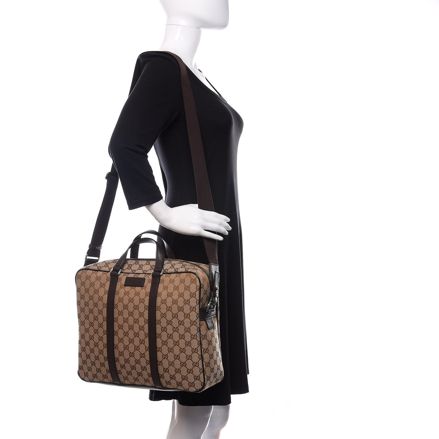 Monogram Briefcase Dark Brown
