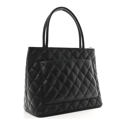 Chanel Caviar Quilted Medallion Tote Black 3 of 10