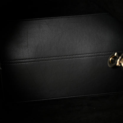 Christian Dior Calfskin Tweed Cannage Medium Toujours Black Gold White 6 of 10
