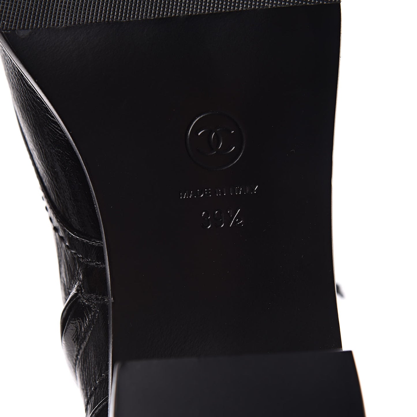 Shiny Lambskin Lace Up Combat Short Boots 39.5 Black