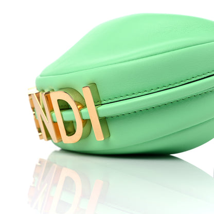 Fendi Vitello Grace New Matte Nano Fendigraphy Hobo Charm Edamame 9 of 10
