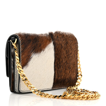 Burberry Calf Hair Large Jessie Chain TB Bag Brown 3 of 10