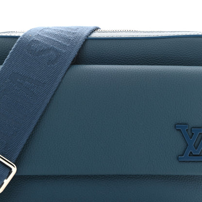 Louis Vuitton Calfskin Aerogram Fastline Messenger Bleu Atlantique 7 of 9