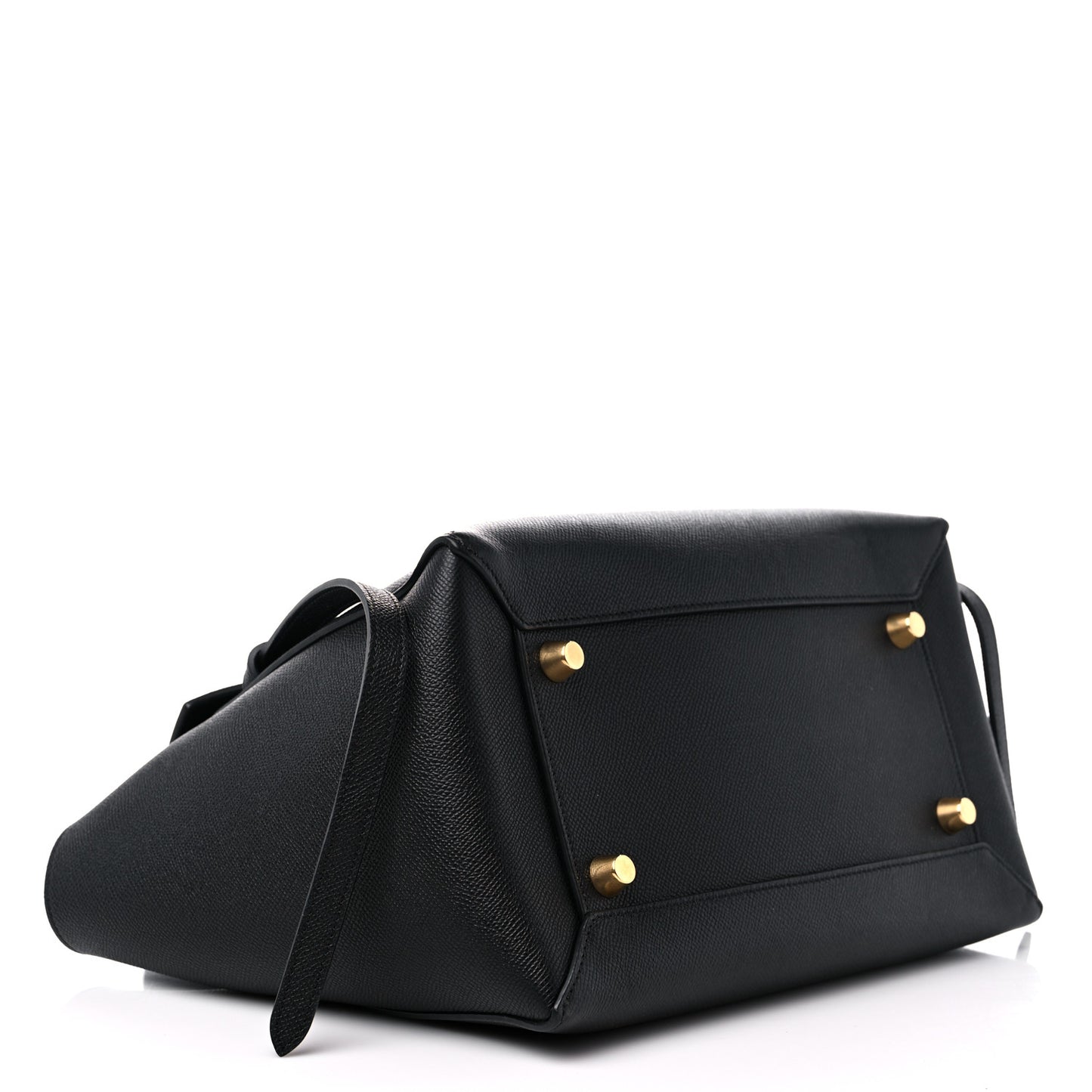 Grained Calfskin Mini Belt Bag Black