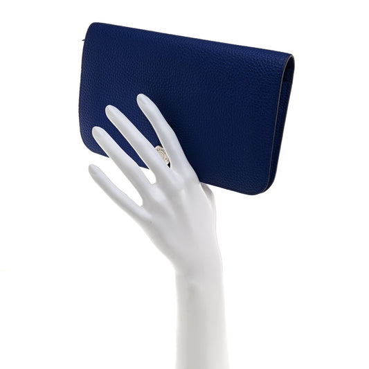 Togo Dogon Duo Wallet Bleu Electrique