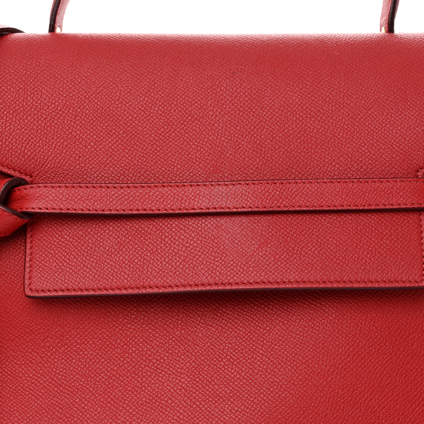 Grained Calfskin Mini Belt Bag Coquelicot