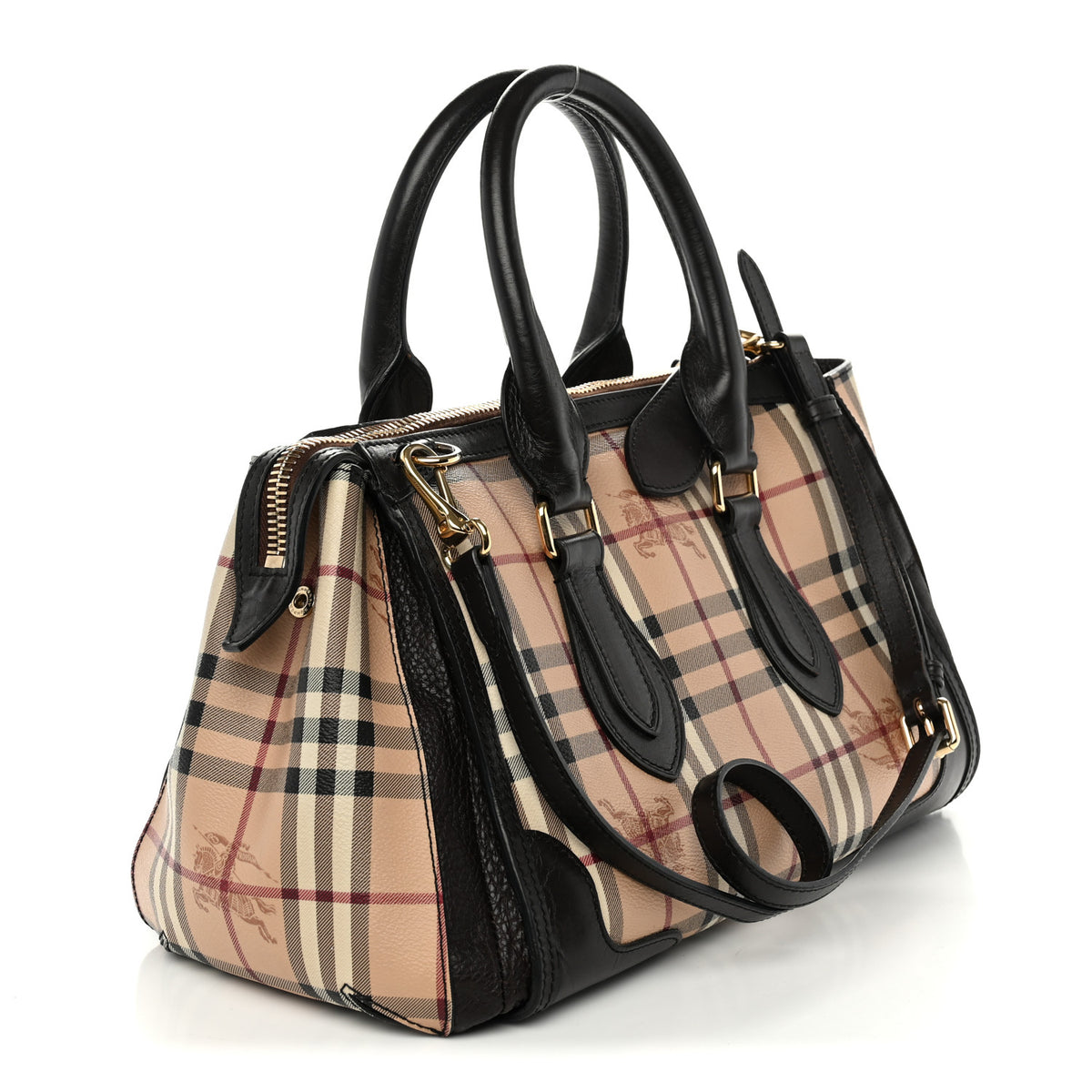 Burberry Haymarket Check Small Gladstone Chocolate 3 of 14