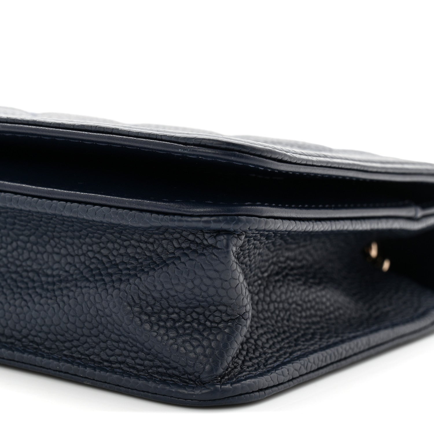 Chanel Caviar Quilted Boy Wallet On Chain WOC Navy 11 of 12