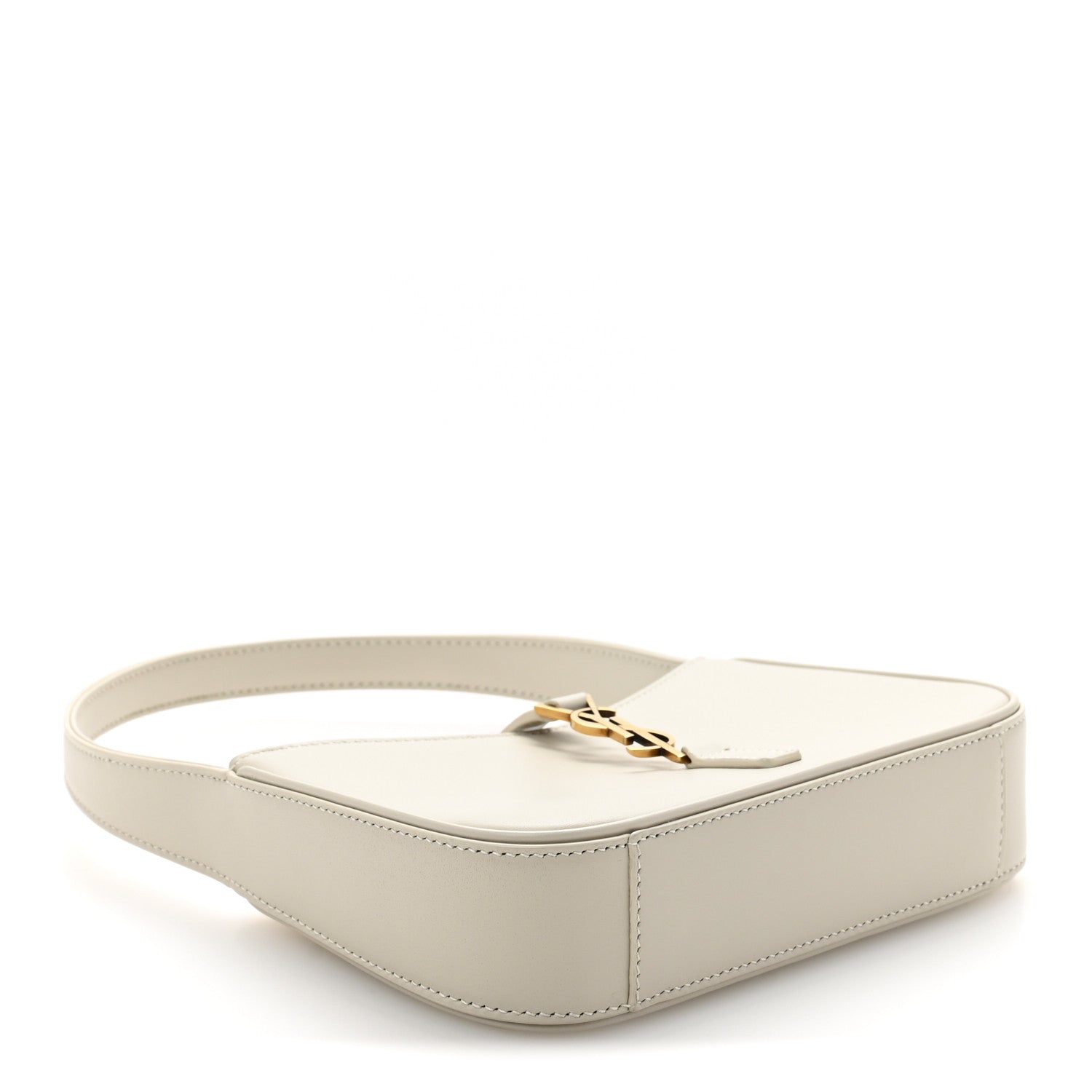 Saint Laurent Smooth Calfskin Le 5 A 7 Mini Hobo Blanc Vintage 4 of 11