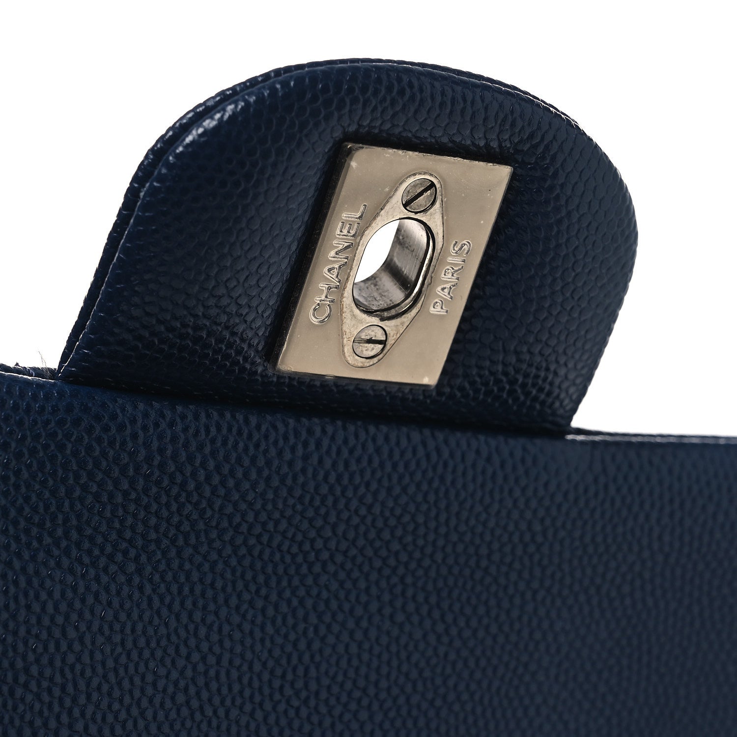 Chanel Caviar Quilted Medium Double Flap Navy 11 of 11