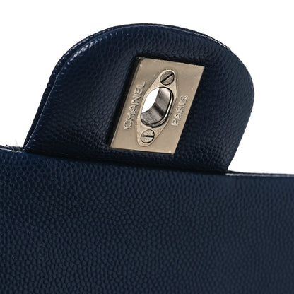 Chanel Caviar Quilted Medium Double Flap Navy 11 of 11