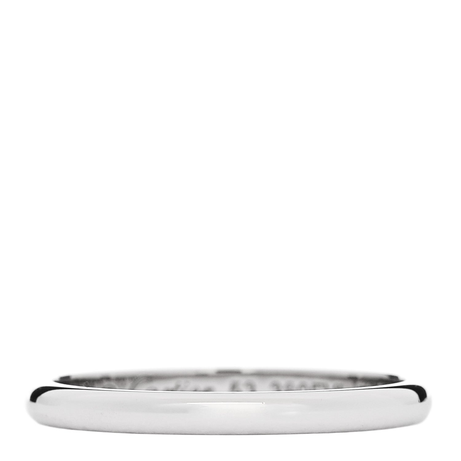 Cartier Platinum 2mm 1895 Wedding Band Ring 53 6.5 1 of 5