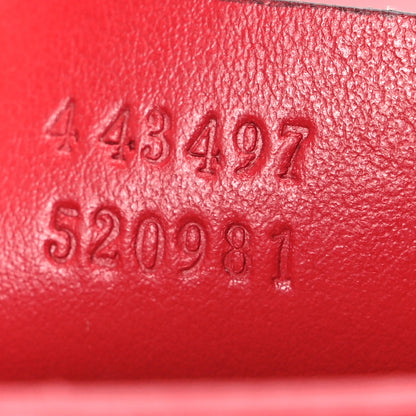 Gucci Calfskin Matelasse Small GG Marmont Shoulder Bag Hibiscus Red 7 of 10